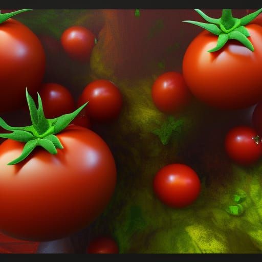Tomatoes in Sunglasses: Detailed Matte Painting