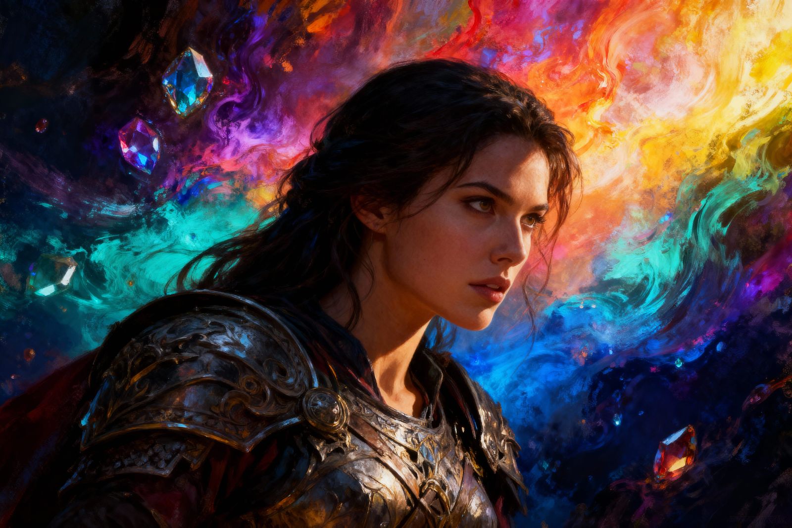 Warrior Princess Concept Art With Dramatic Lighting