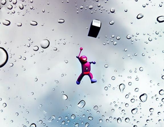 Funny Puppet Dance in Hyperdetailed Street Scene