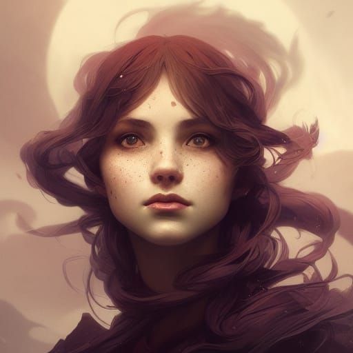 Dormant Daughter of the Silver Moon Portrait