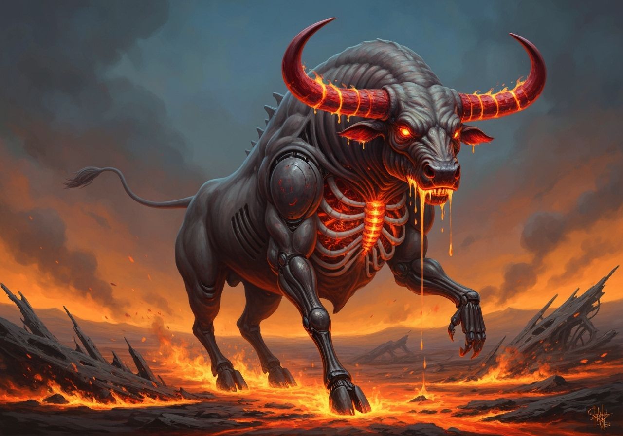 Magma Bull Walks on Scorched Earth