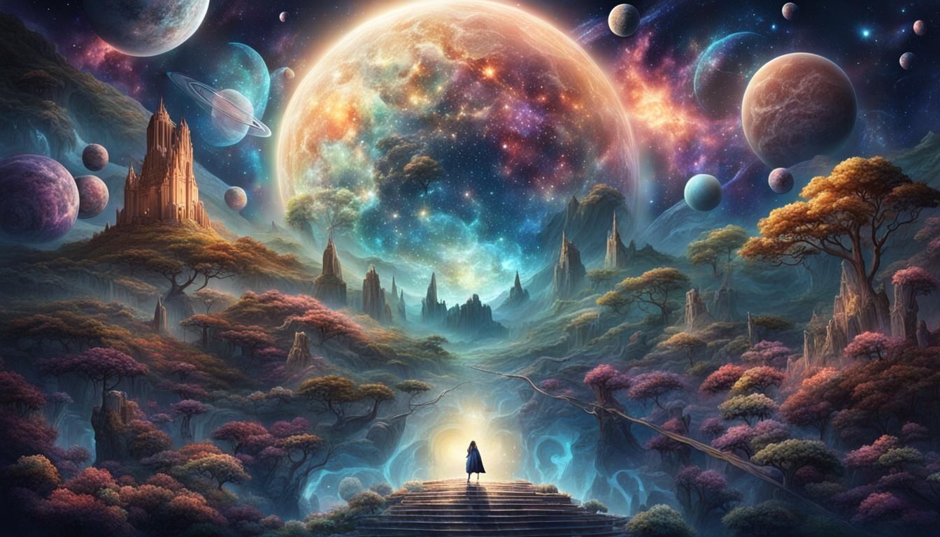 Ethereal Cosmic Scene of Magnificent Beauty