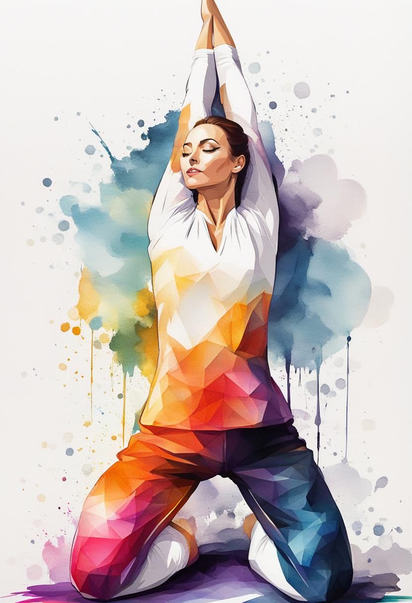 Sportive Gymnastics Yoga Pose