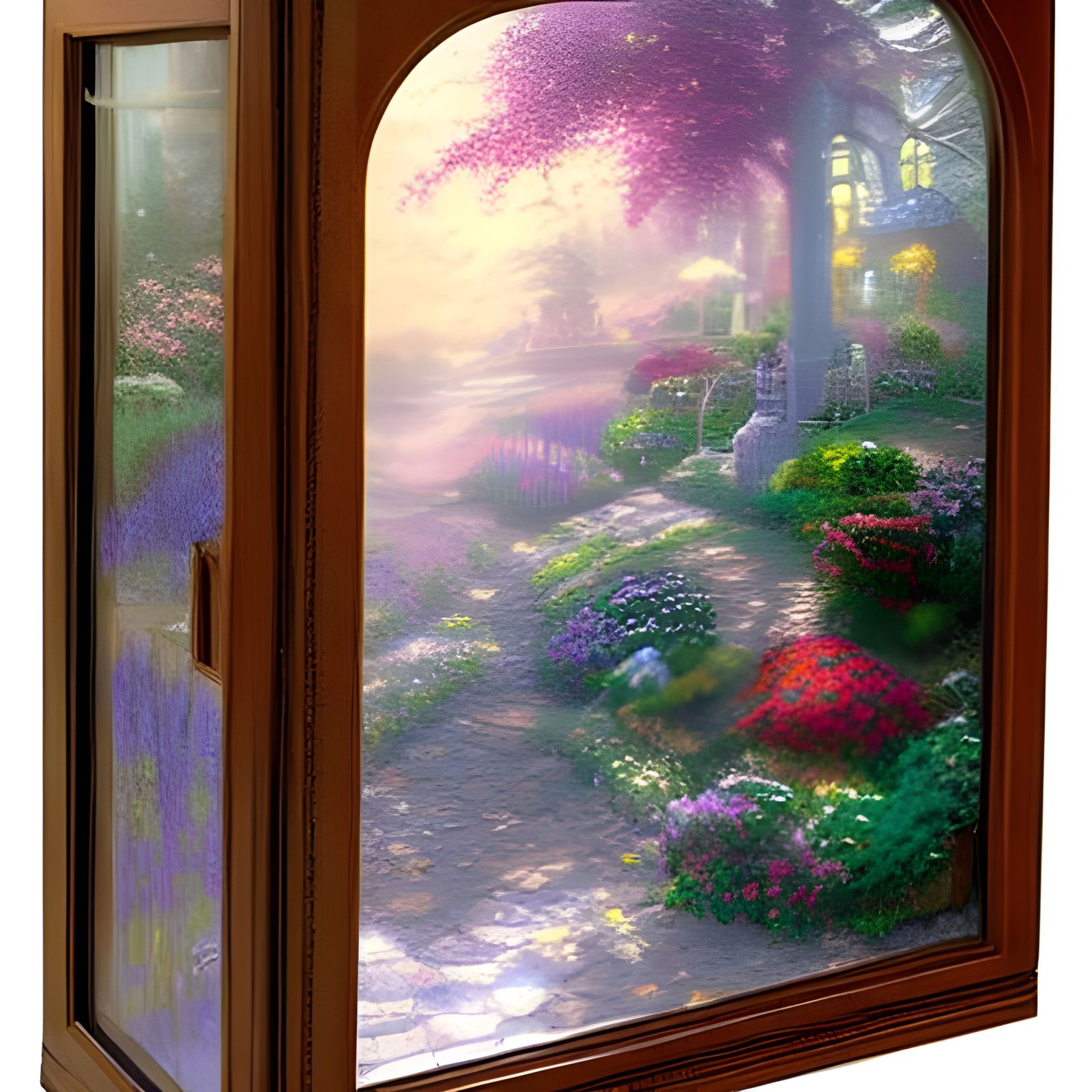 Magical Flower Sealed in Glass, Ethereal Fantasy