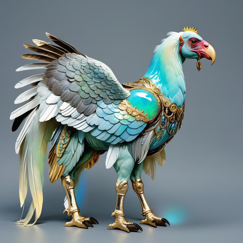 Opal Horse and Turkey Vulture Hybrid Animal