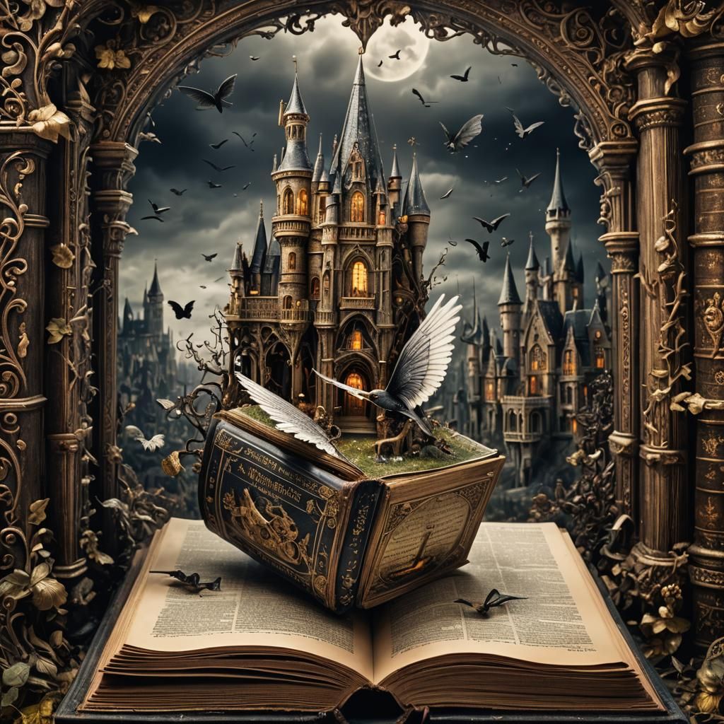 Fairytale World Emerges From Antique Gothic Book