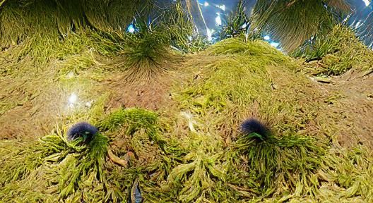 Panoramic Bug's Eye View of Moss
