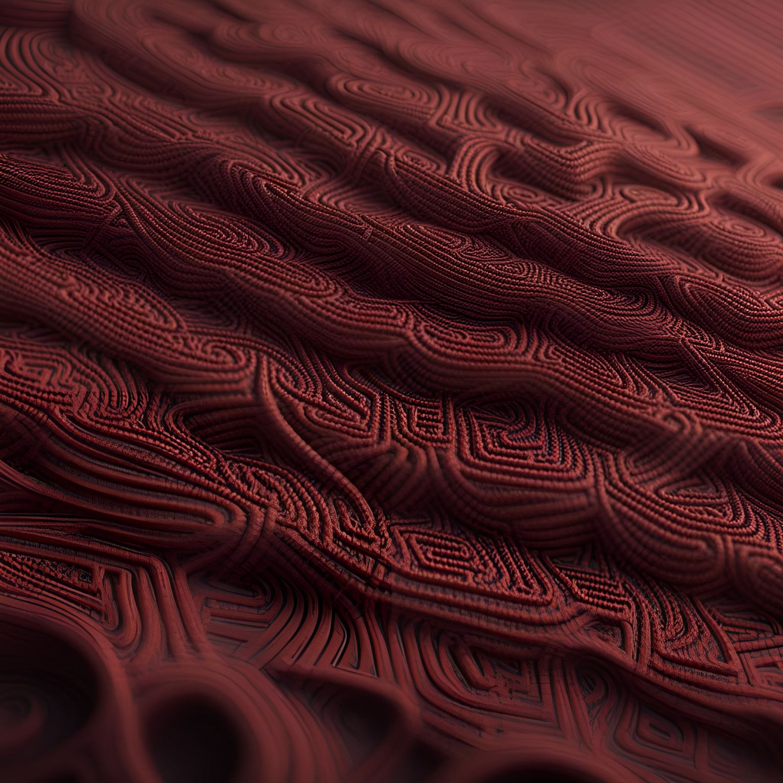 Intricate Woven Fabric with Sacred Geometry