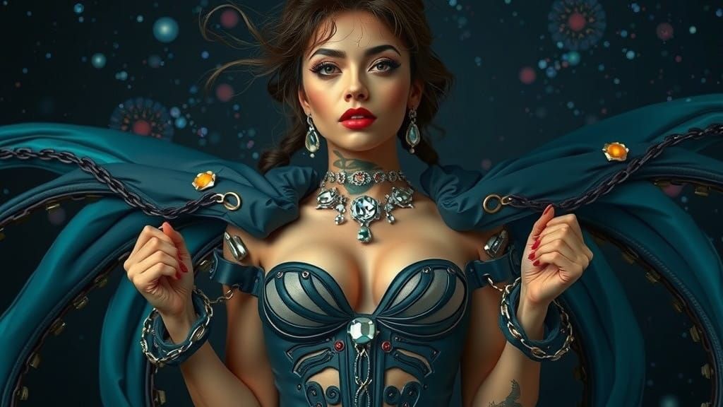 Gothic half-demon women