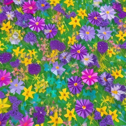 Origami Wildflowers Papercraft in Soft Focus