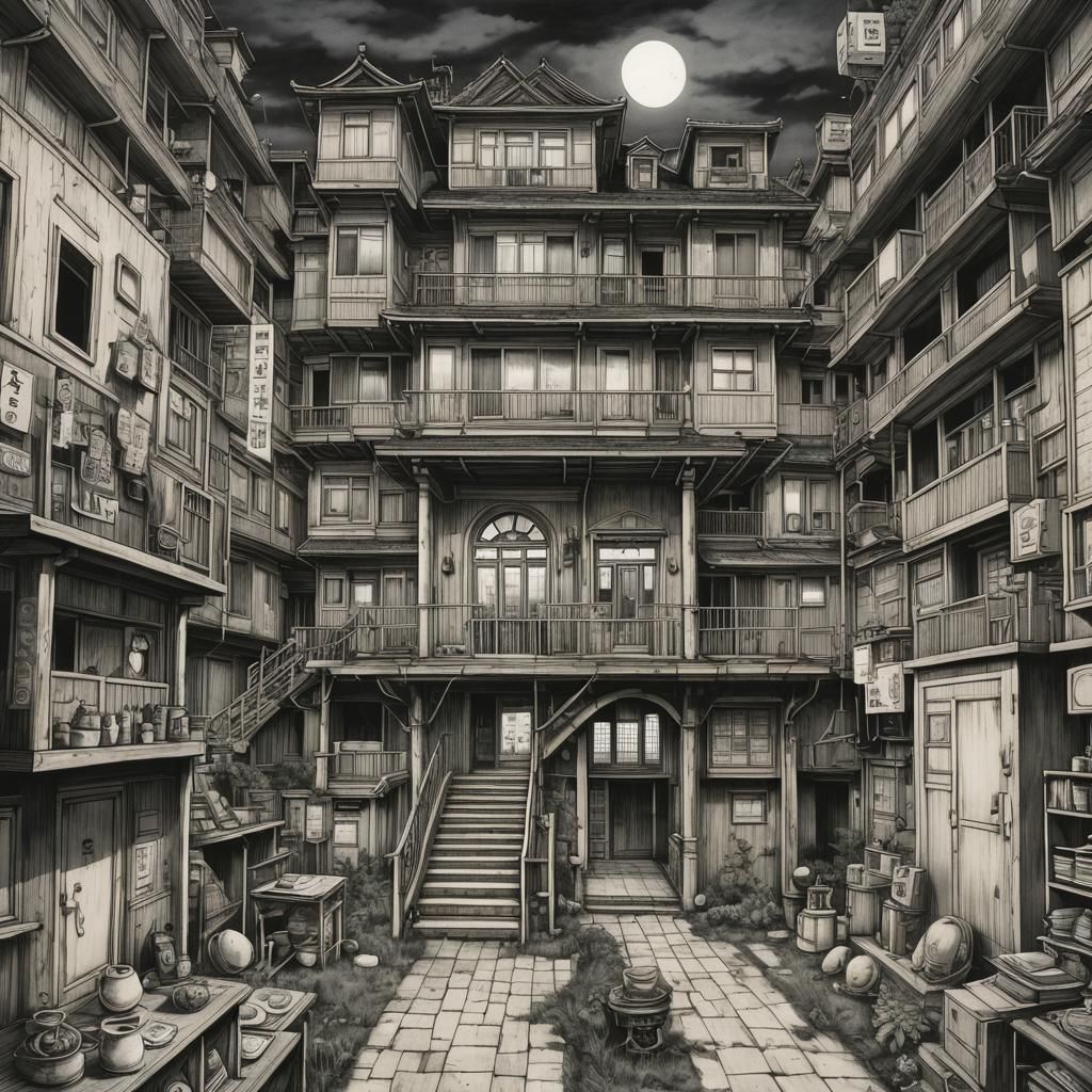 Junji Ito Inspired Anime Mansion