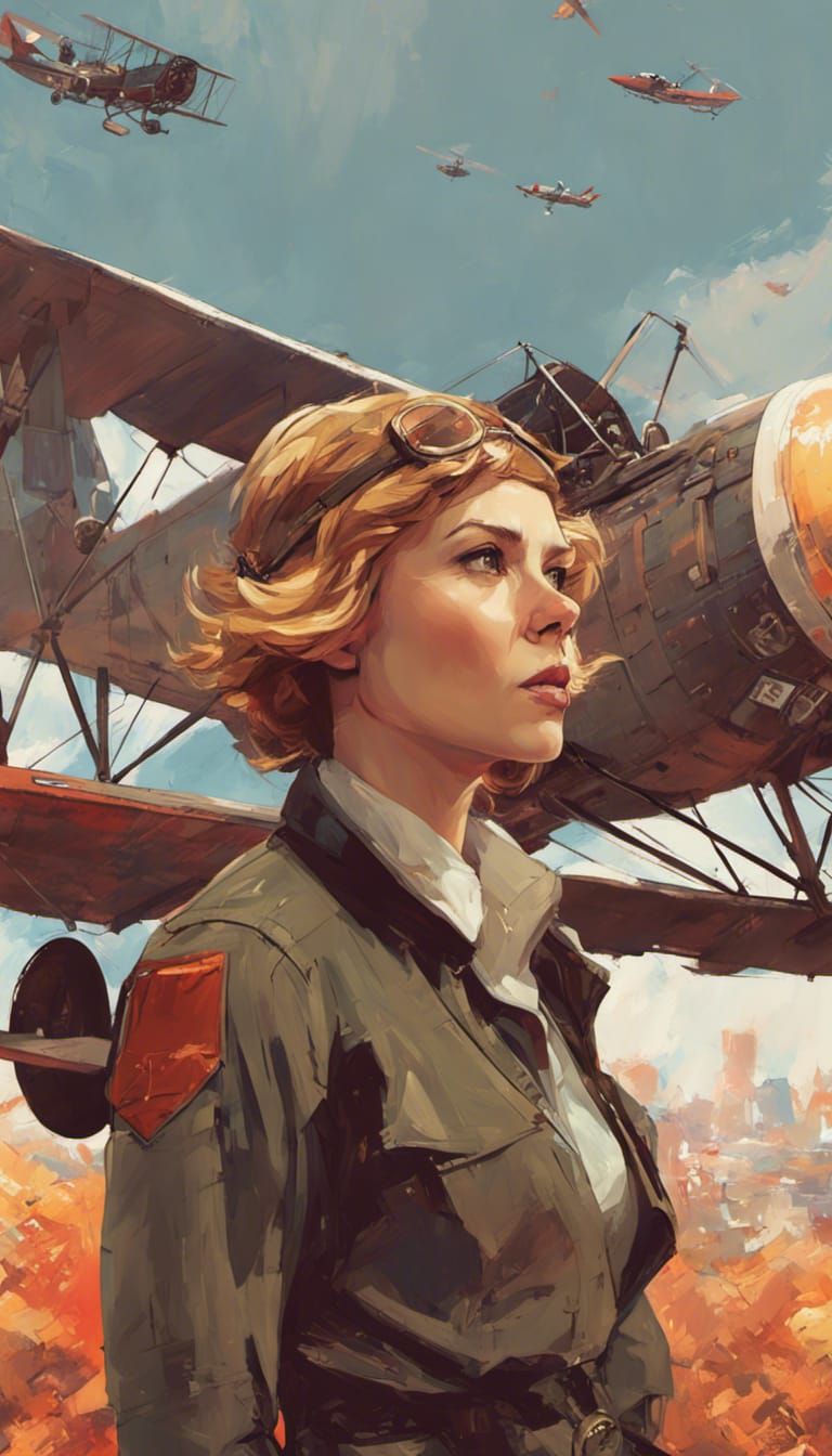 Scarlett Johansson as Amelia Earhart