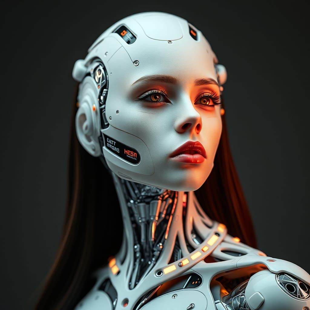 Elegant Biometric Cyborg of the Future