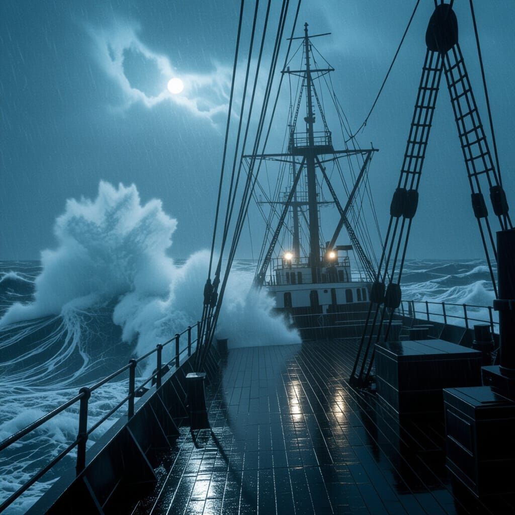 Cargo Ship Battles 'Witch of November' Storm in Epic Concept...