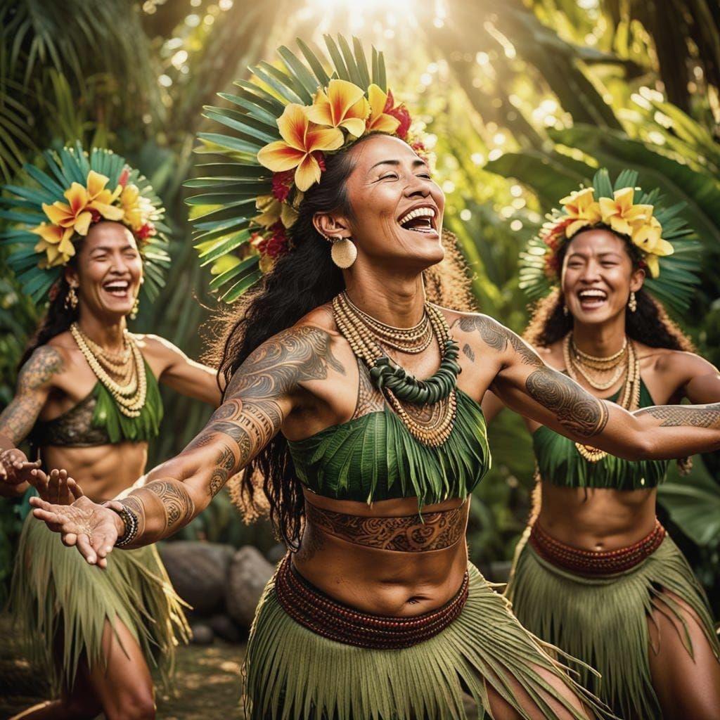 Tahitian Dancers: A Celebration of Strength