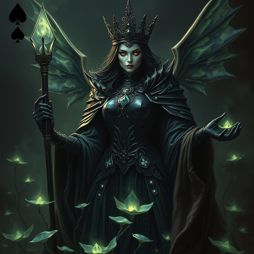 Queen of Spades in Dark Fantasy Realm