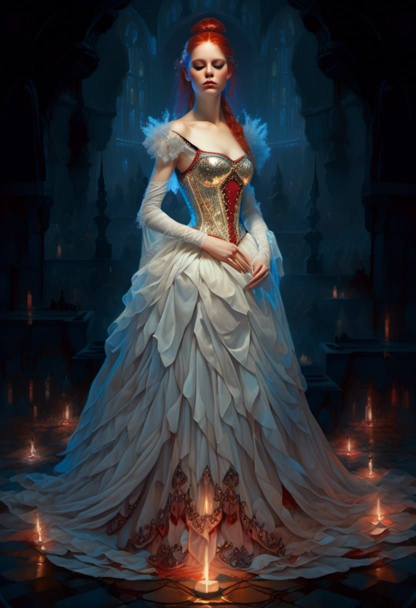 Fantasy Ballerina in Dark Fantasy Concept Art