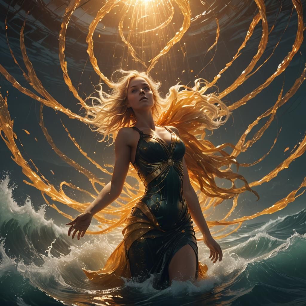 Amber halo.