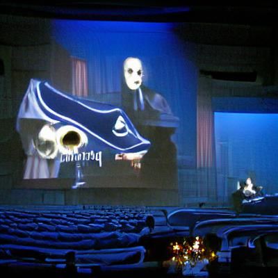 Phantom of the Opera in Dark Theater