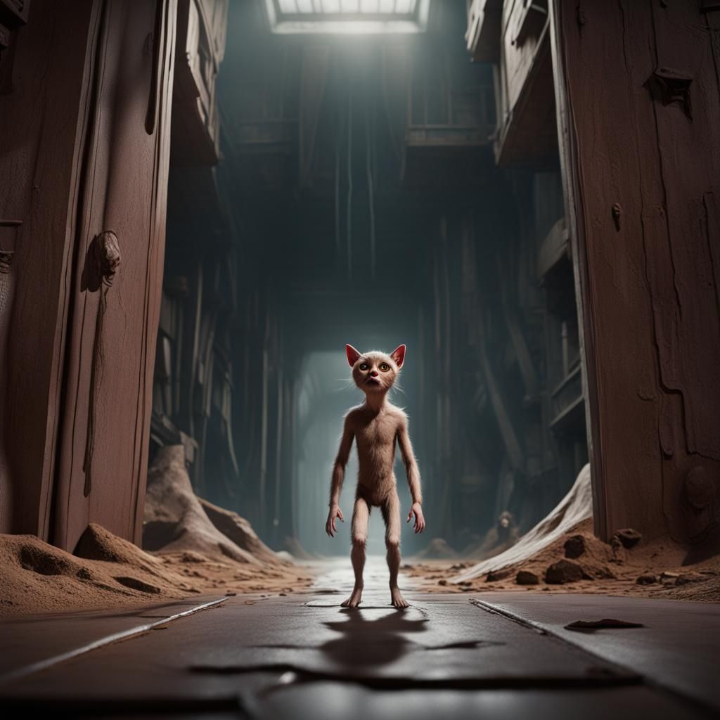 Shrinking Man: A Matte Painting of Fear