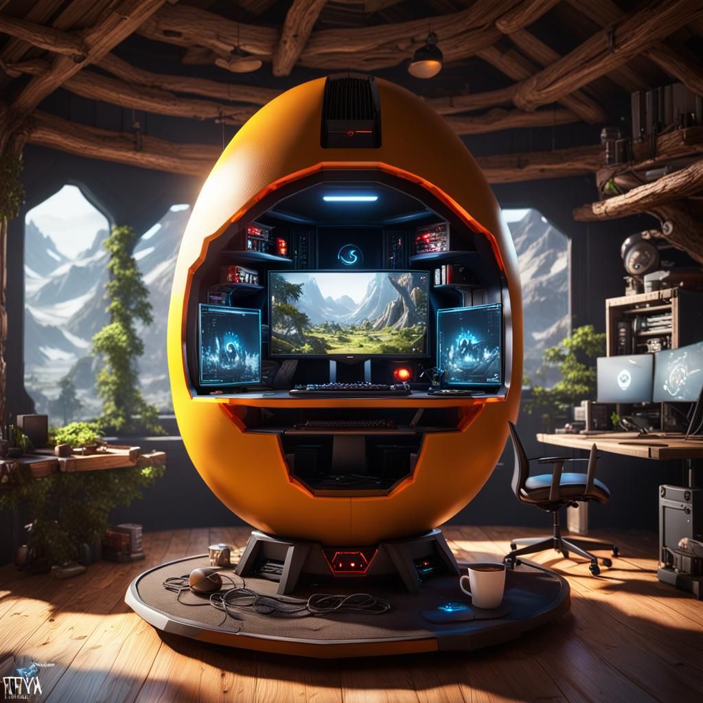 Angry Egg Gaming PC Setup