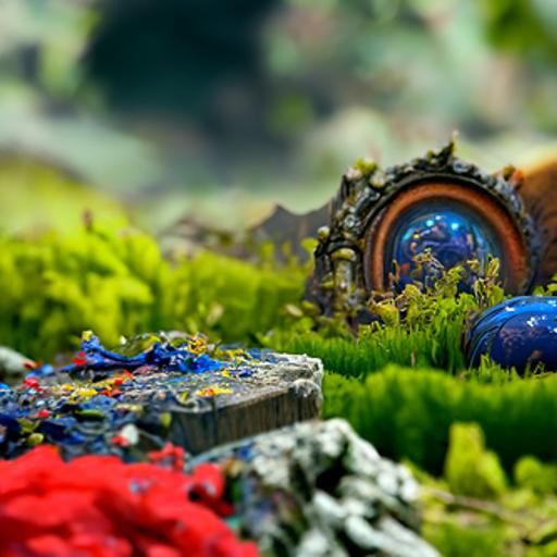 Fantastical Philosophy Concept Art in Deep Color