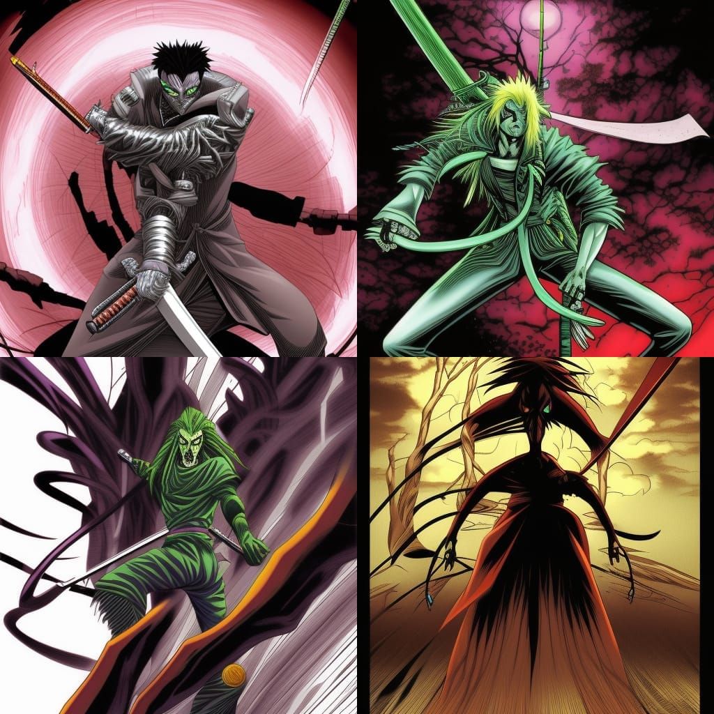 Zaraki Kenpachi Comic Book Art