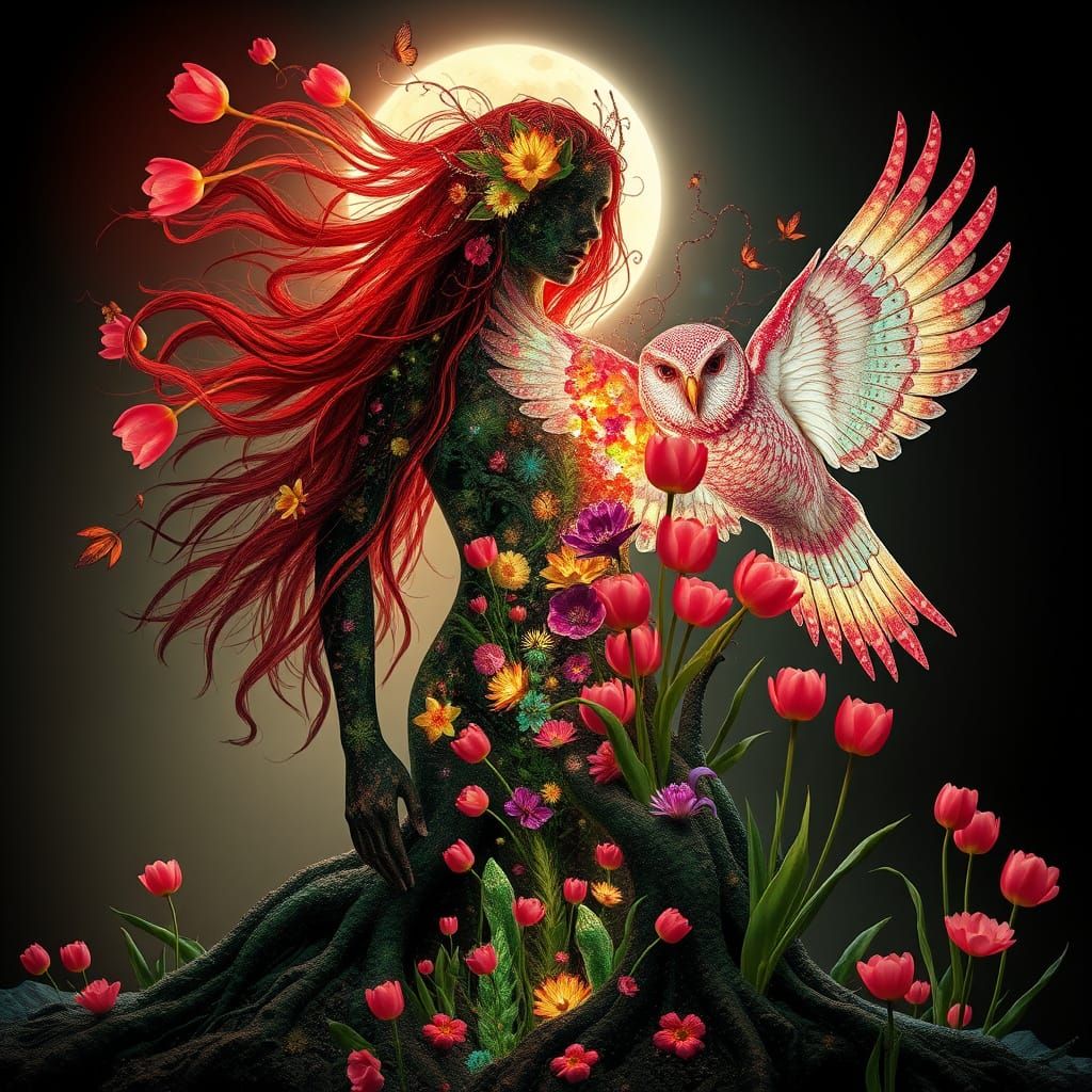 Ethereal Goddess of Spring and Autumn