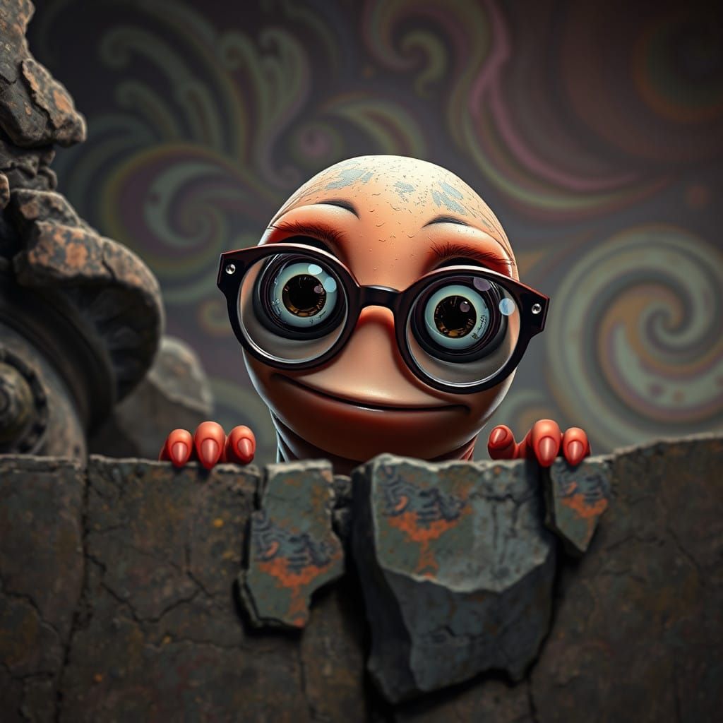 Hyperreal Worm in Ancient Wonderland