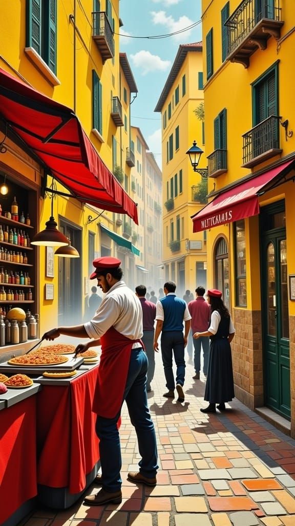 <lora:FLUX MILLENNIUM 1001:1.0>
🍕🍕Global Street Food/TODAY IN ITALY 🍕🍕SELLING PIZZA IN THE NARROW STREET🍕🍕