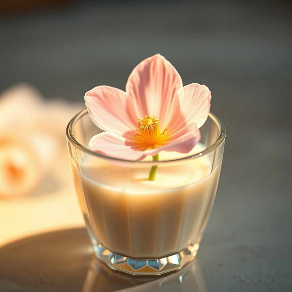 Ethereal Floral Dream in Golden Light