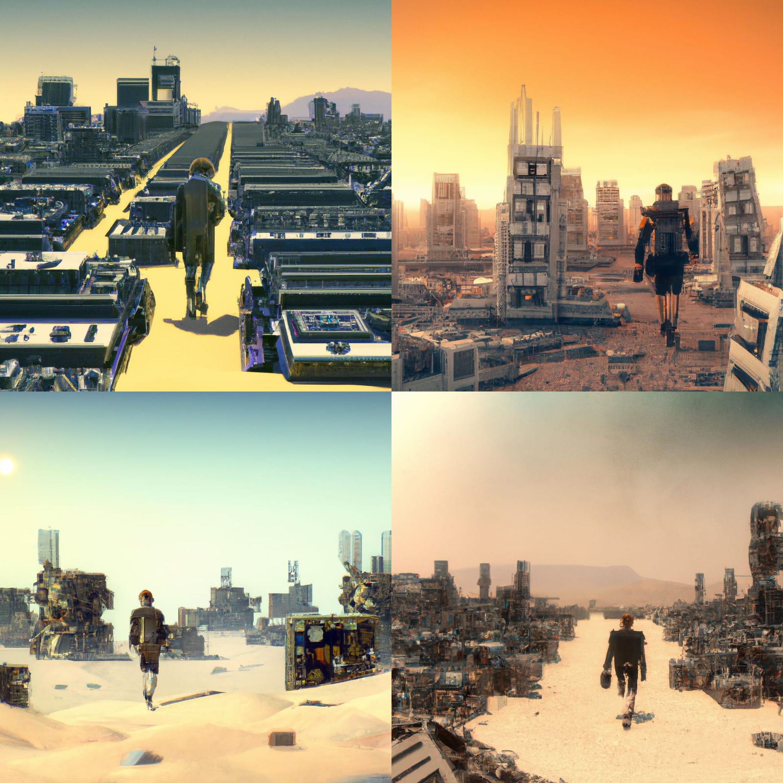 Wasteland Wanderer Among Synthesizers in Fallout Style