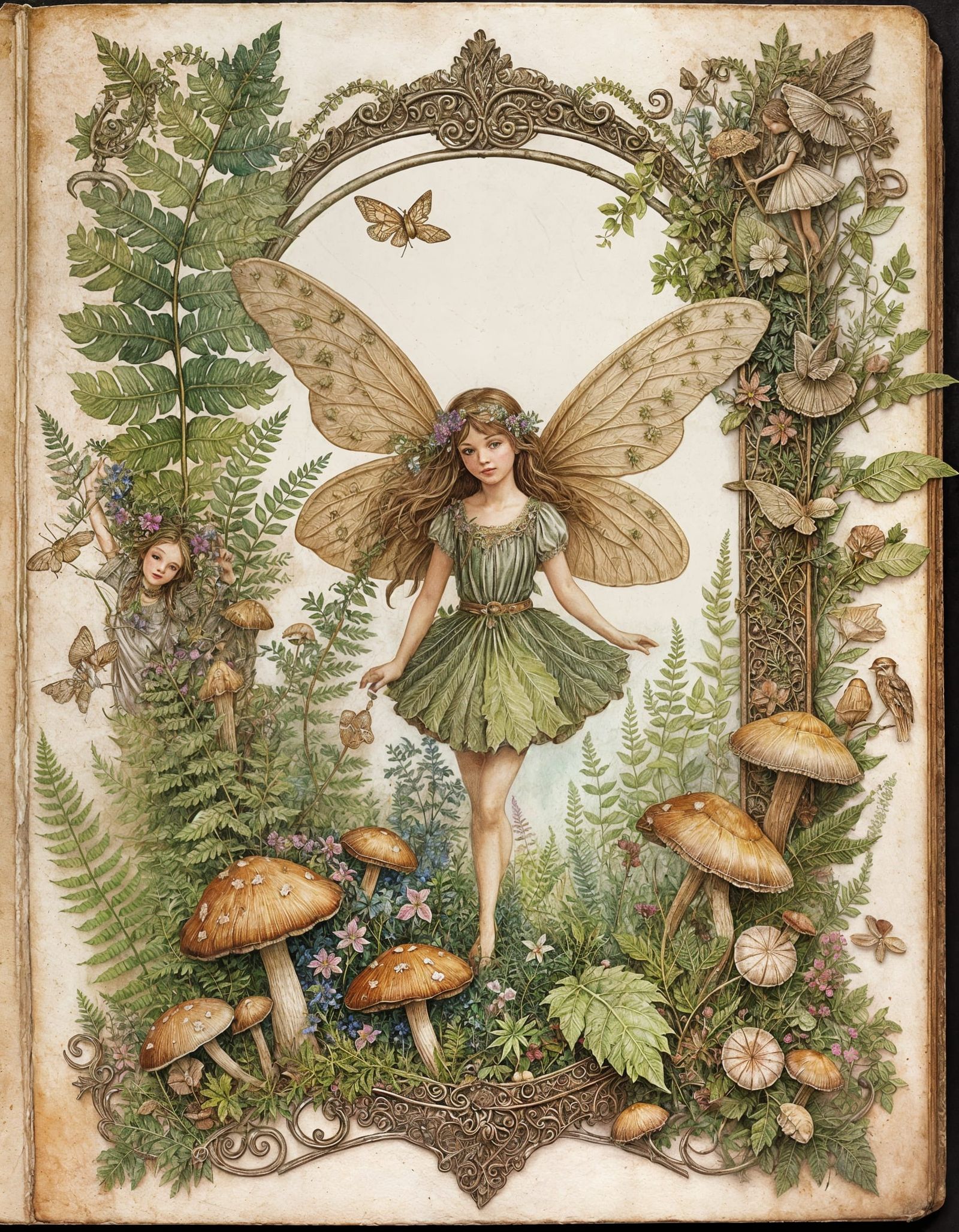 Watercolor Fairy Junk Journal Cover