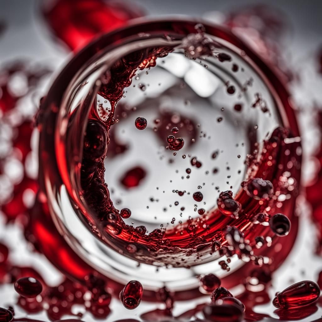 Macro Shot of Bullet Impact Shattering Glass