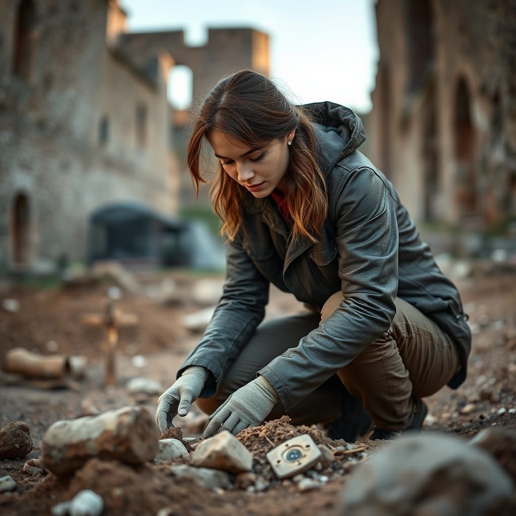 Archaeologist Unearths Artifacts in Castle Ruins