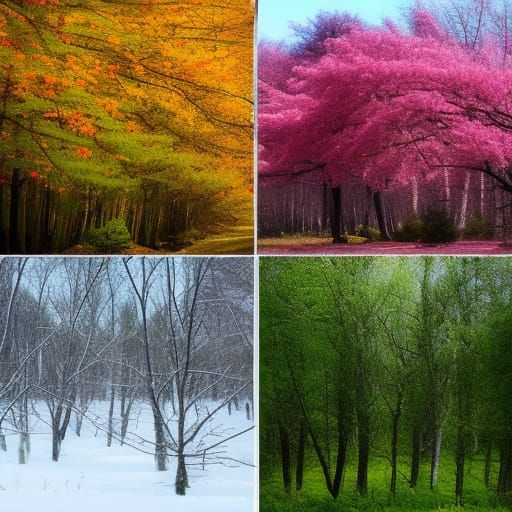 Seasonal Transition: Winter to Autumn