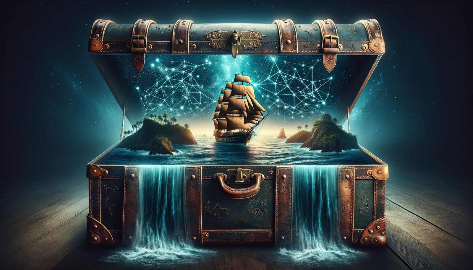 Enchanted Trunk Unveils Tropical Ocean Scene