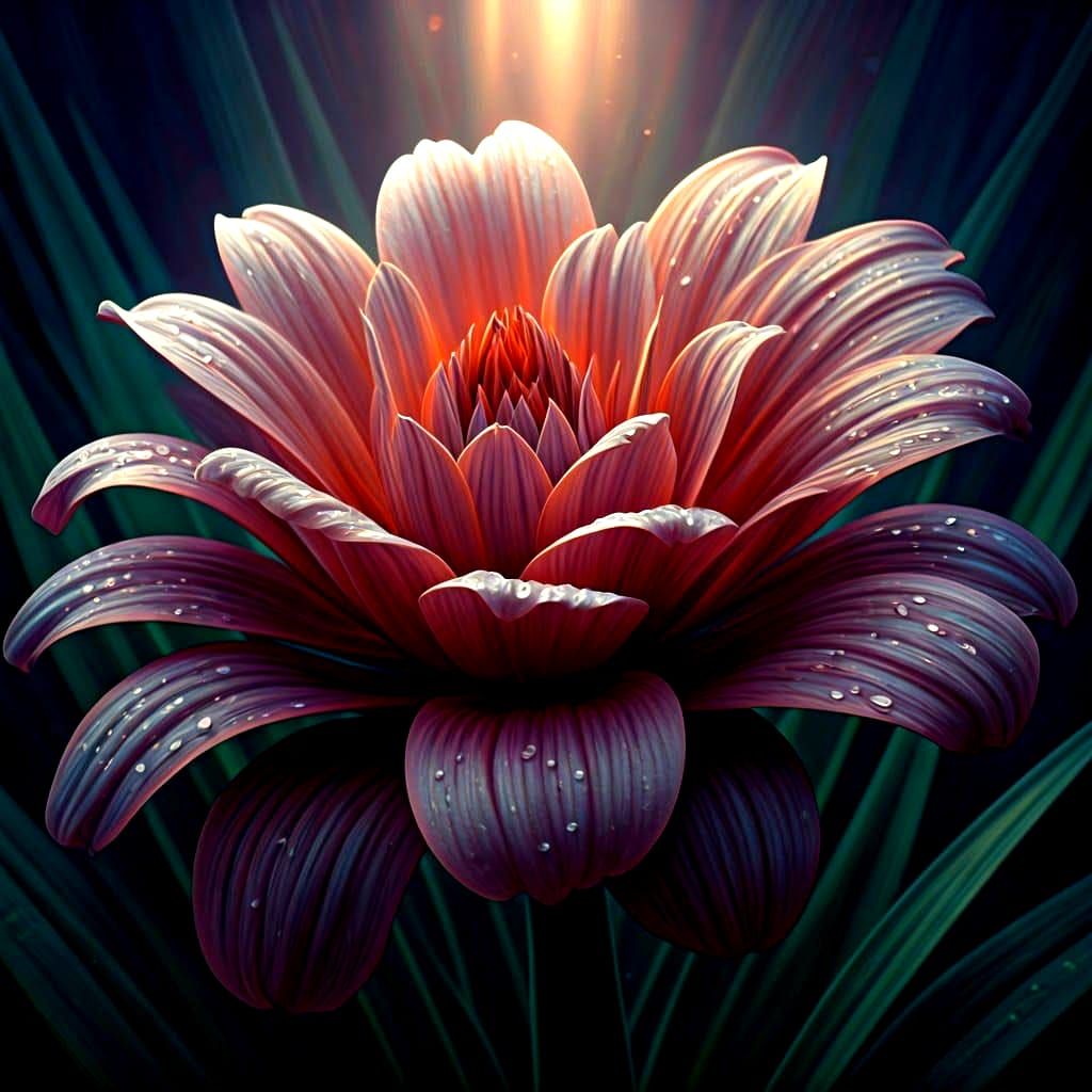 Surreal Floral Wonderland in Maximalist Digital Art