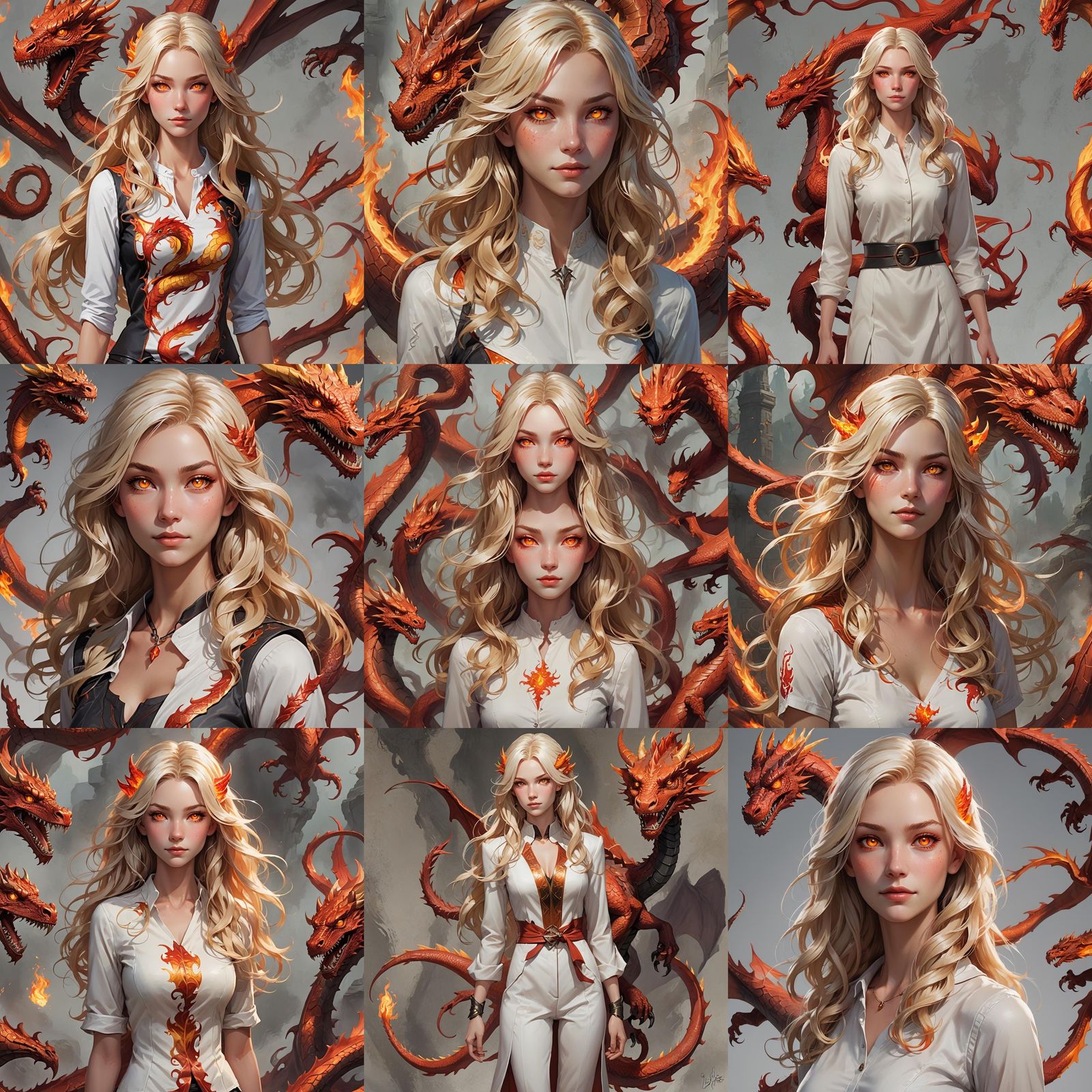 Anime Style Portrait of Valerie with Dragon Mark