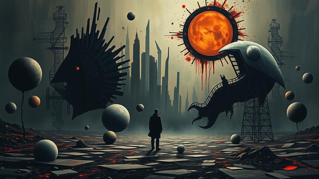 Dystopian Solitude: A Surreal Apocalyptic Vision