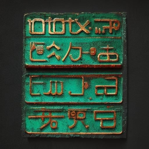 Massive Asemic Text Sign