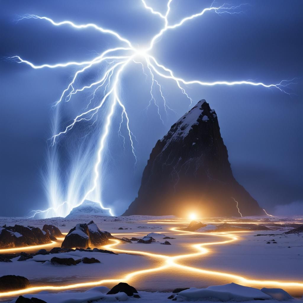 Glowing Energy Streams in Antarctica: A Spiritual Vision