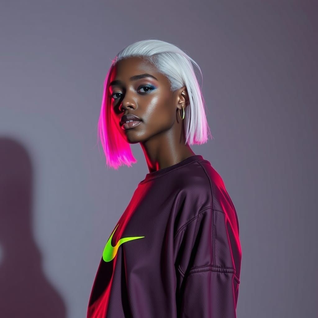 Nike Fashion Editorial with Dramatic Lighting