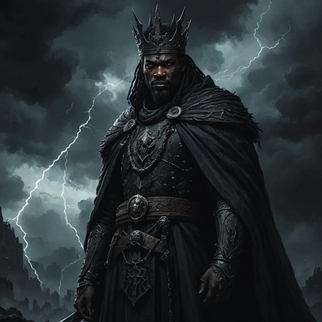 The Dread King: A Fierce and Menacing Portrait