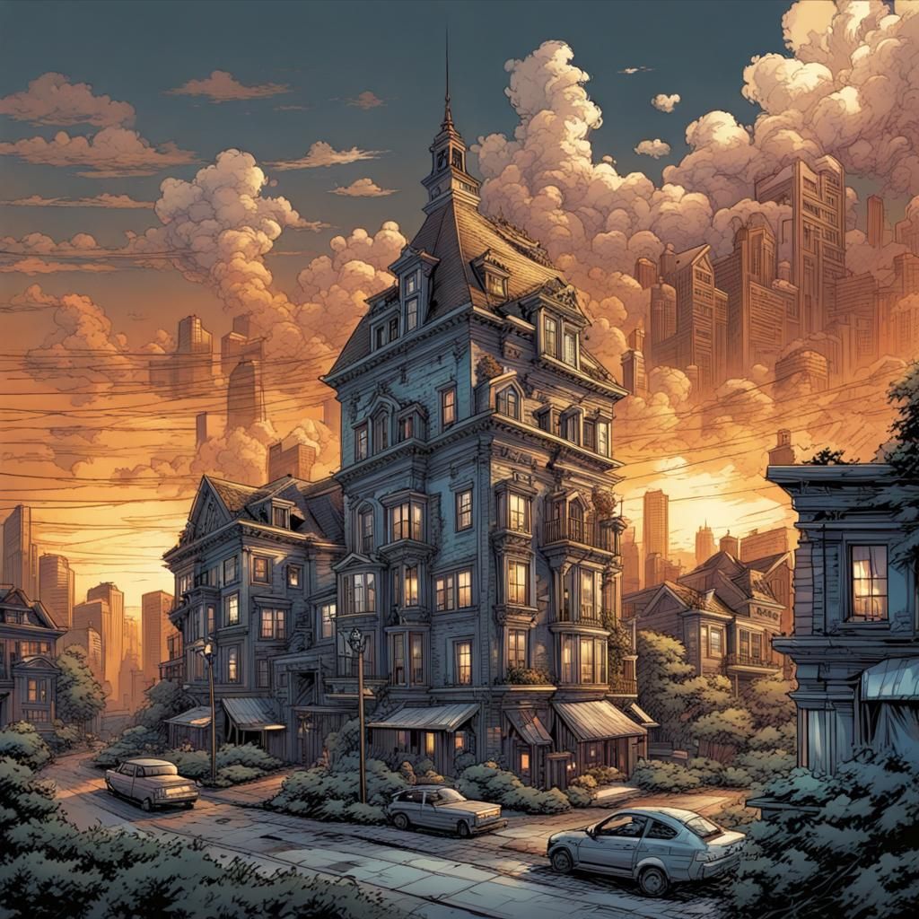 Real Estate Developer in Comic Book Art
