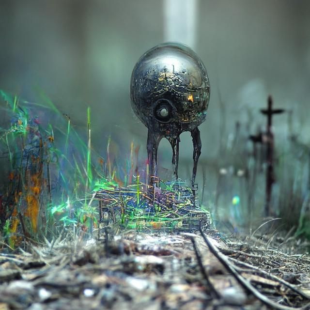 Solar-Punk Dreamscape with Lovecraftian Horror Elements