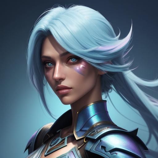 Stoic Digimon Nosh-Juq Axe: Feminine Digital Portrait