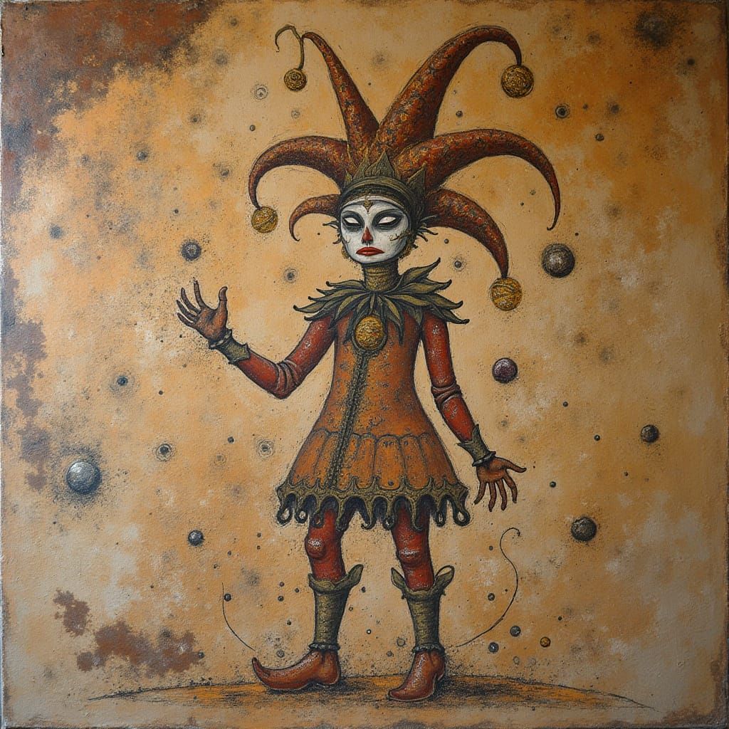 Ancient Cave Art of Cosmic Jester