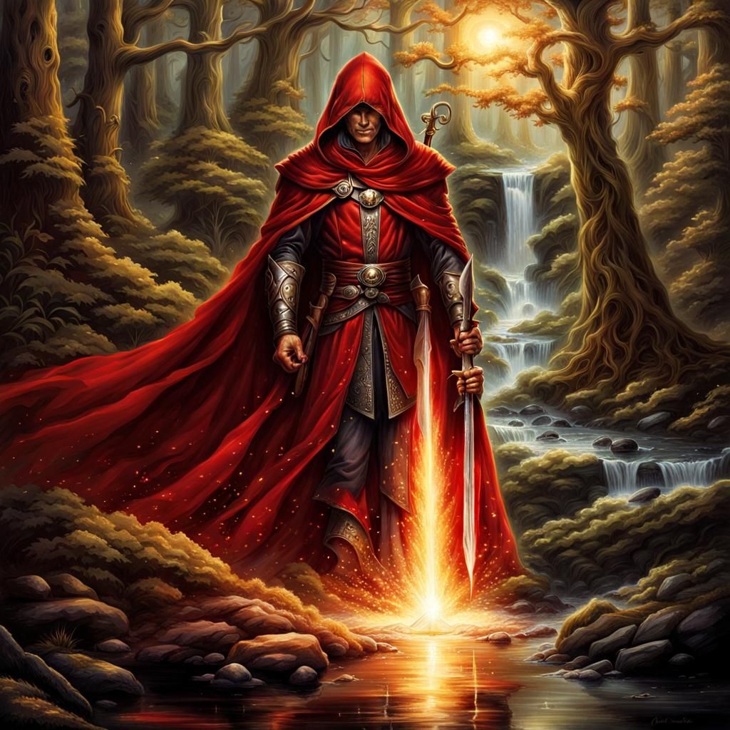 Raistlin the Sorcerer in Enchanted Forest