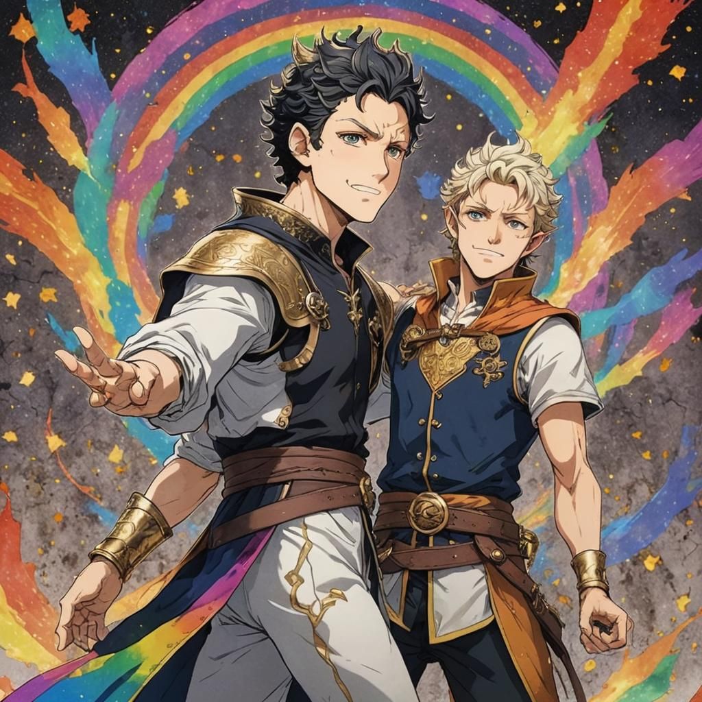 Jimmy and Ossir Gay Pride <3 Black Clover Artstyle